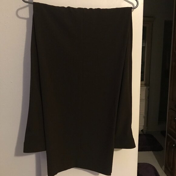 Ninety Woman dress pants in chocolate brown, size 20, zipper/button front. - Picture 1 of 10